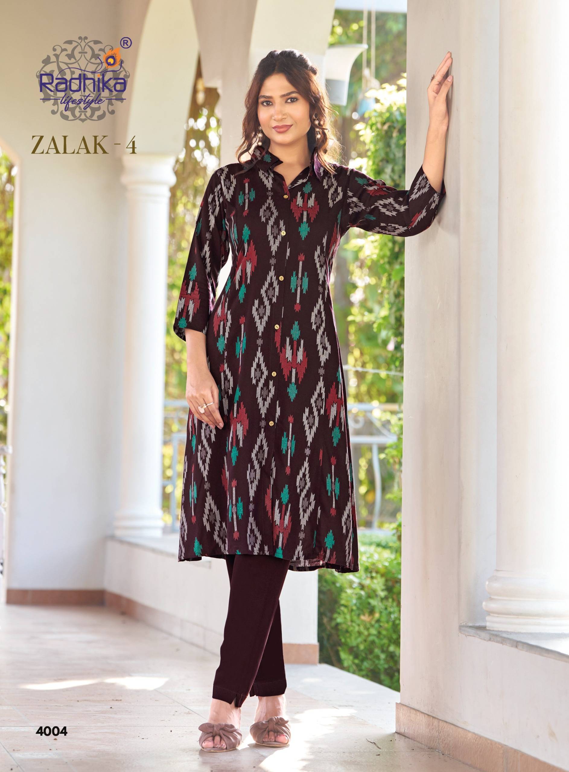 ZALAK VOL-4 By RADHIKA LIFE STYLE  4001 To 4008 Series Beautiful Festive Suits Colorful Stylish Fancy REYON co-ord sets At Wholesale Price